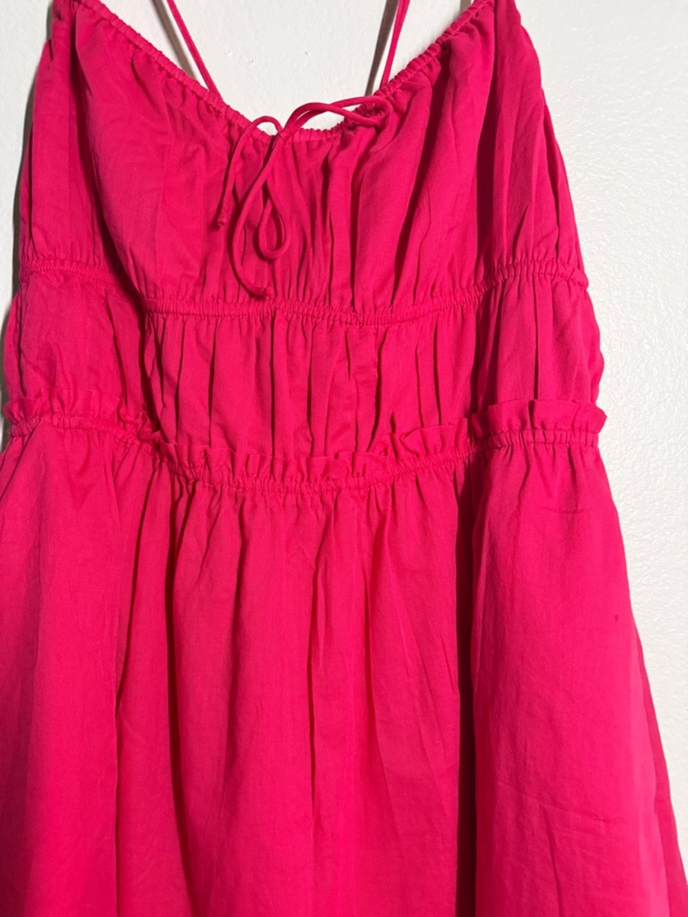 Steve Madden Fuchsia Pink Strappy Mini Dress Size Large NWT - Picture 4 of 7